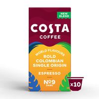 COSTA 10CAPS. NESPRESSO COLOMBIAN SINGLE ORIGIN