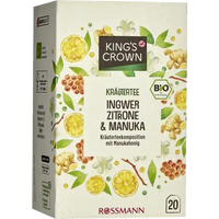 Organic herbal tea ginger, lemon & manuka - 20 pc