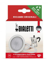 BIALETTI - Caffettiera Moka - Accessori - 1 Piastrina da 12 tz + 3 Guarnizioni
