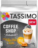 TASSIMO - COFFEE SHOP TOFFEE NUT LATTE- 8 CAPS. (268G)