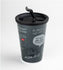 Melitta® - მელიტა - reusable drinking mug anthracite - მრავალჯერადი გამოყენების ჭიქა (ანტრაციტი) თავსახურით - 400 მგ.