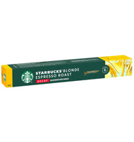 STARBUCKS  BLONDE DECAFF NESPRESSO - 10CAPS