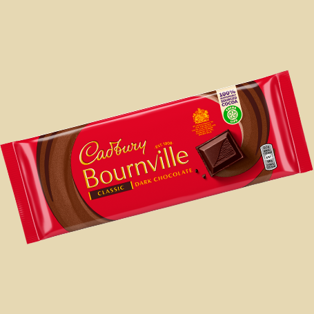 Cadbury Bournville Classic Dark Chocolate Bar 180g