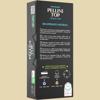 Pellini Top Arabica 100% Decaffeinato Naturale (Nespresso 37მმ თავსებადი) 