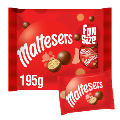 Maltesers Milk Chocolate & Honeycomb Funsize Multipack Snack Bags 214.5g