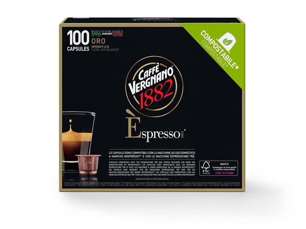 VERGNANO - Nespresso - Caffè - Espresso Oro Comp. - Conf. 100