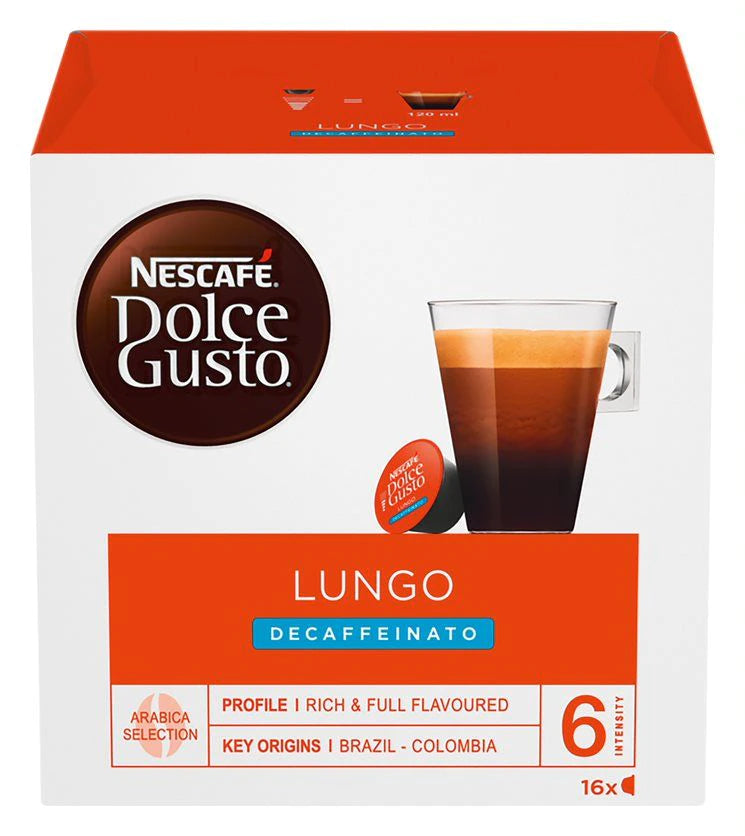 Dolce Gusto LUNGO DECAFF16 Capsules