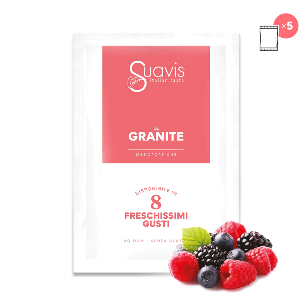 SUAVIS - LE GRANITE MONO FRUTTI ROSSI 160 g (5 X 32 g) / Granita with Red Fruits