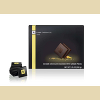 Dark Chocolate with Ginger pieces (40 pieces)