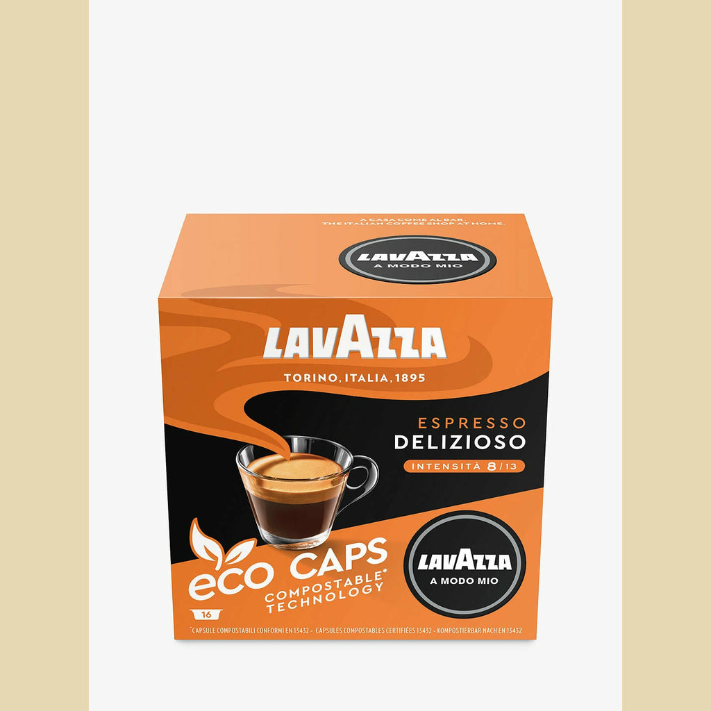 Lavazza A Modo Mio Crema E Gusto Espresso Capsules Coffee Machine 16 Pods 1  Box
