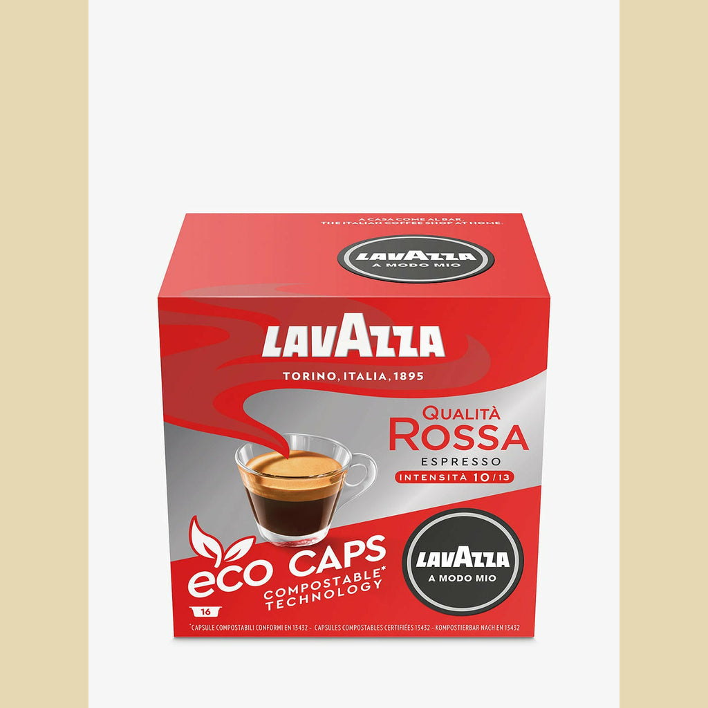 Lavazza Qualita Rossa A Modo Mio Espresso Eco Capsules, Pack of 16