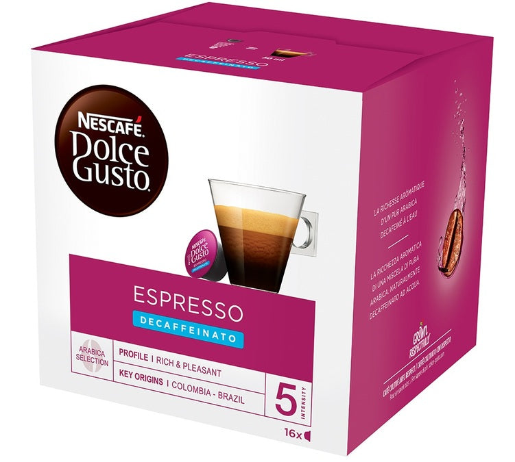 NESTLE' - Dolce Gusto - Decaffeinato - Espresso Dek Blue - Conf. 16 – Coffee  Mall