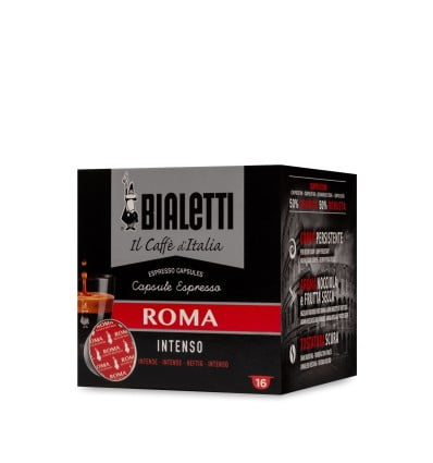 Bialetti Caffè Roma - 16 capsules - Intensity 9