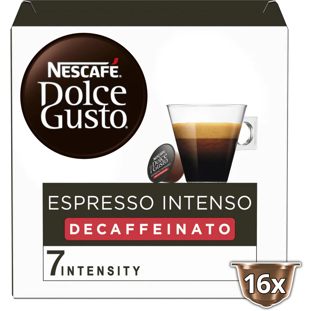 NESTLE' - Dolce Gusto - Decaffeinato - Espresso Intenso Dek Red - Cf. 16
