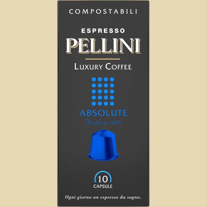 Espresso Pellini Luxury Coffee Absolute - Nespresso®* თავსებადი კაფსულები 