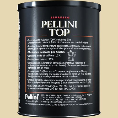Pellini Top Arabica 100%  -in tin -250g