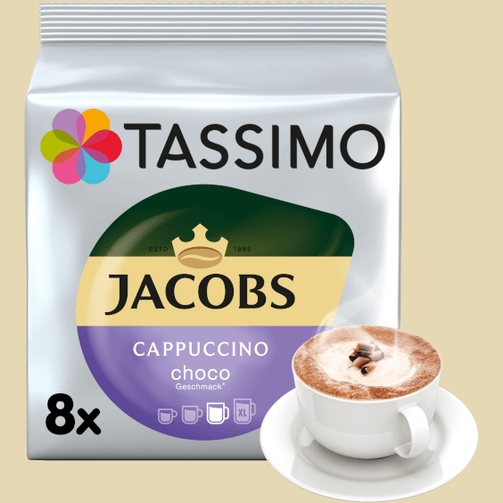 TASSIMO Jacobs Cappuccino mit Choco-Geschmack