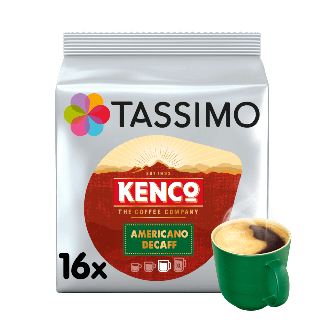 Tassimo 16 Kenco Americano Decaff Coffee Pods